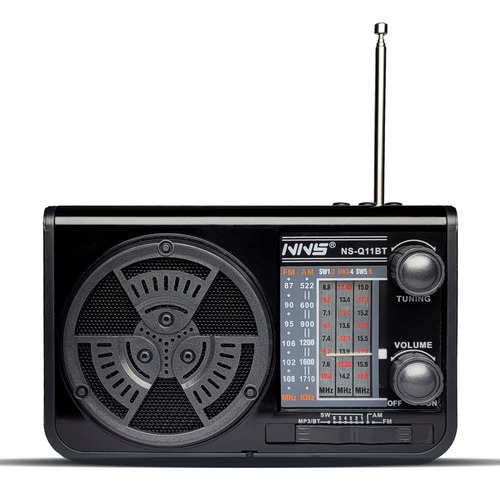 Radio 8 Bandas Solar Recargable  Bt Nns Q10bt /electrolandia