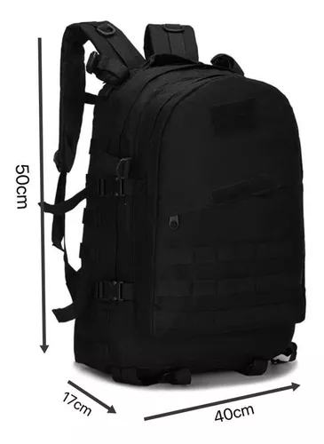 Mochila Táctica Militar Mil -Tec , Negro , 36L