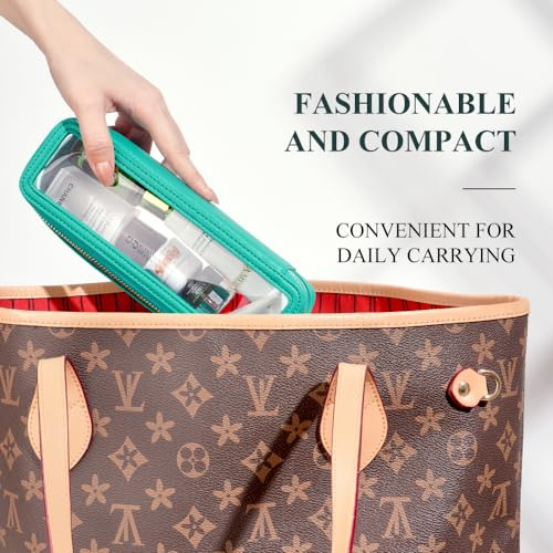 Bolsa De Maquillaje Viaje Grande Transparente Con Asa Organi