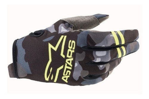 Guantes Mx Motocross Alpinestars Radar 2021 Amarillo Camu