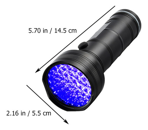 Lanterna De 51 Leds Luz Preta Luz Uv Lanterna Luz Negra