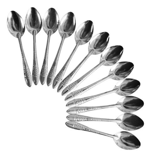 Set 12 Piezas Cucharas Soperas Acero Inoxidable Cubiertos