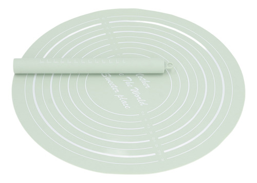 Juego De Rodillos De Masa Para Hornear De Silicona Verde