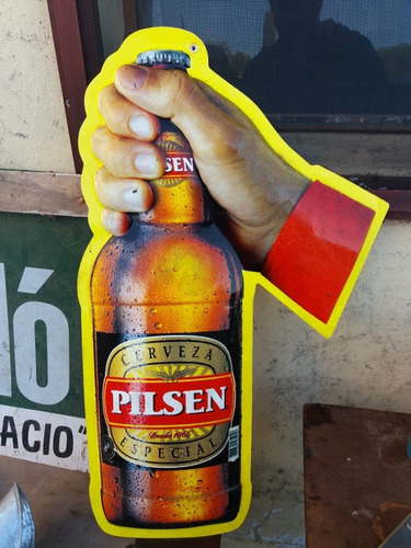 Cartel De Cerveza Pilsen Plástico Duro No Chapa
