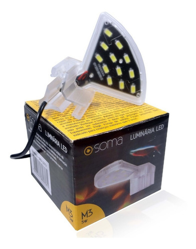 Luminaria Led Soma M3 Transparente (5w) Led Branco 220v