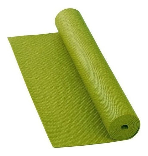 Yogateria Tapete De Yoga Pvc Eco Estampado Linha De Postura Cor Verde