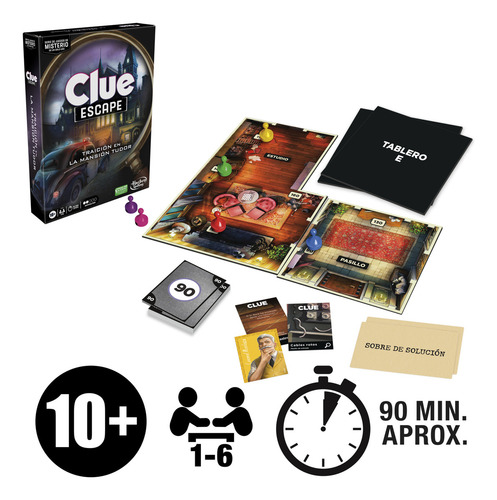 Juego De Mesa Hasbro Clue Estrategia Español Tablero