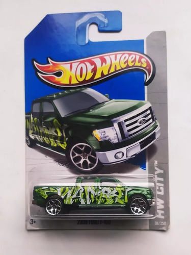 Hot Wheels 2009 Ford F-150 Camioneta Verde Metal Cars Toy 