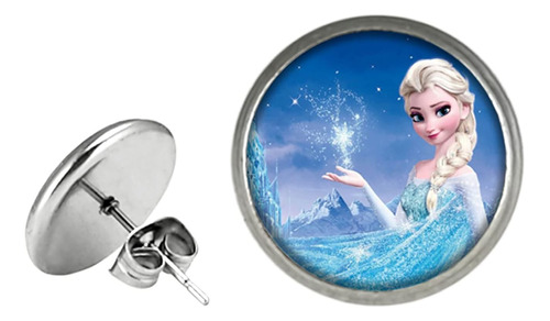 Pendientes Adhesivos De Princesa, Elsa, Blancanieves, La