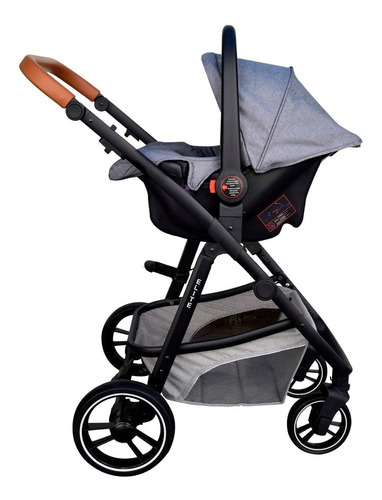 Imagen 3 de 5 de Coche Mega Baby Bebe Convertible 3 En 1 Con Huevito Y Moises