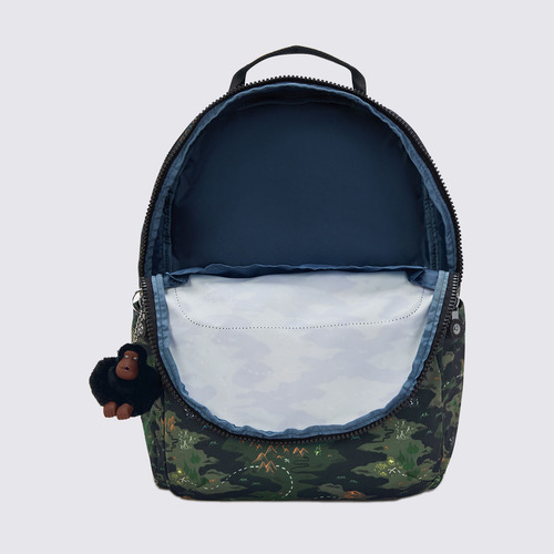 Mochila Kipling Seoul College Estampado I79733pb Cor Preto