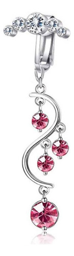 Anillos De Ombligo Falsos Con Clip, Piercing Umbilical, Anil