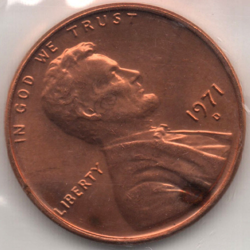 1971 P D S Proof Set Lincoln Cent Celo Ms 3 Moneda Penny 1c 