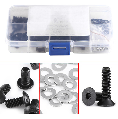 Surtido De 180 Arandelas Con Cabezal Plano Con Enchufe Hexag