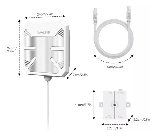 Wavlink Ax3000 - Repetidor Wifi 6 Para Exteriores, Extensor