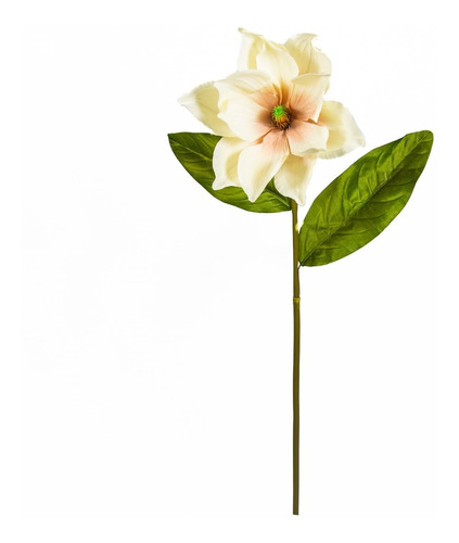 Flor Artificial Vara Magnolia Gigante 110cm Calidad Premium