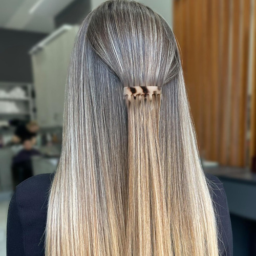 Mini Peines Para Cabello Onix Marrón Pack De 2 Unidades Color