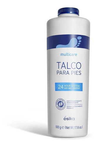 Talco Multicare Para Los Pies, Esika 500 G