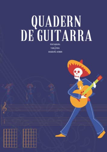Quadern De Guitarra: 100 Pàgines Amb Pentagrama Tablatura I