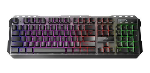Teclado Gamer Pc Usb Juegos Luces Led Metalico Noga Nkb-463
