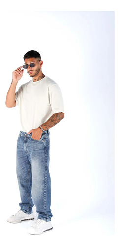 Pantalón Jean Mom Hombre Clásico Talles Especiales
