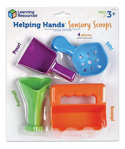 Recursos De Aprendizaje Helping Hands Sensory Scoops, 4 Piez