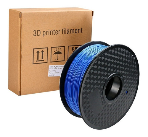 Filamento Impresora 3d 1 Kilo Pla Puro 335mt 1,75mm - Azul