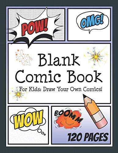 Libro: Blank Comic Book For Kids: Draw Your Own Comics: Crea