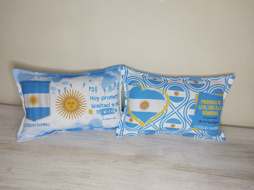 Promesa A La Bandera Almohaditas Personalizadas 20*30x 15 Un