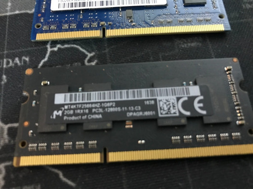 Imagem 3 de 5 de Lote 4 Memórias Ddr3 2gb Notebook Mac Mini