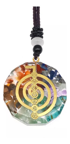 Collar Y Pulsera 7 Chakras Orgonita Cuarzo Reiki Chacras Yog