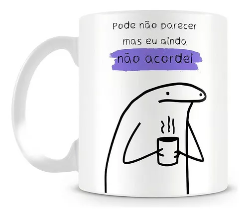 Caneca Artgeek Meme Boneco Palito Flork Cerâmica