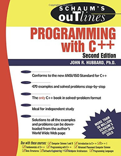 Schaum's Outline Of Programming With C++ (en Inglés) / Hubba