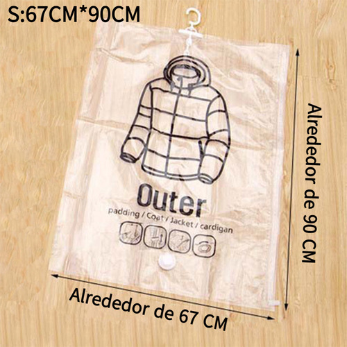 Kit Bolsa Vacío De Reutilizable Con Colgador Almacenamiento
