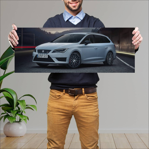 Cuadro 30x80cm Auto 2015 Seat Leon St Cupra 280 283