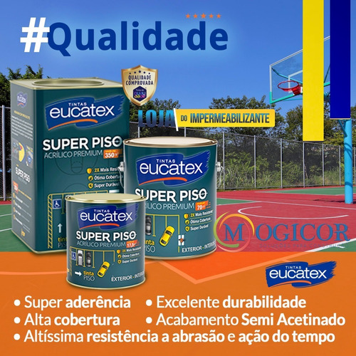 Imagem 2 de 6 de Tinta Acrílica 18l P/ Pisos Chão Premium Anti Mofo Durável