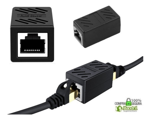 Imagen 4 de 7 de Adaptador Unión De Red Rj-45 Utp Empalme Cat. 7/6/5e Hembra
