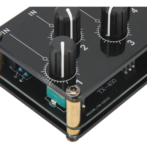 Miniconsola De Placa De Sonido Con Mezclador Pasivo De 4 Ent