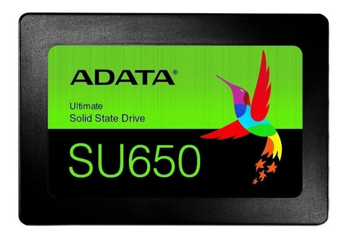 Disco Sólido Ssd Adata Ultimate Su650 480gb Sata Nand 3d Cta Color Negro