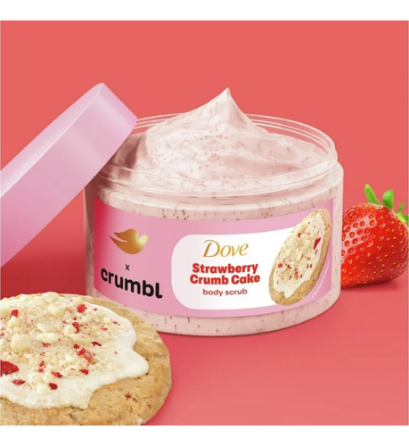 Strawberry Crumb Cake Dove Crumbl Exfoliante Corporal