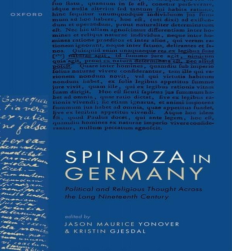 Libro Spinoza In Germany - Jason Maurice Yonover