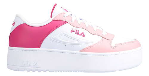 Tenis Fila Fx-115 Mujer 5cm02152152 Comodo Original Moda Blanco Lisa 24 Mx