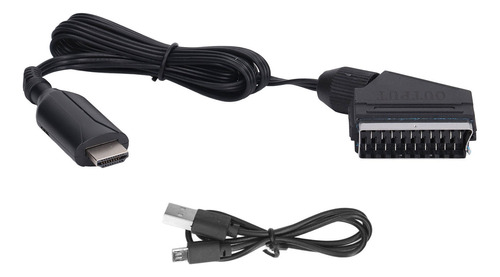 Cable Adaptador Hd A Scart, Convertidor De Interfaz Multimed