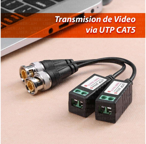Video Balun Utp Alta Potencia Para Camaras De Seguridad