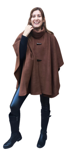 Poncho Polar Mujer Con Cuello Alto Calidad Premium
