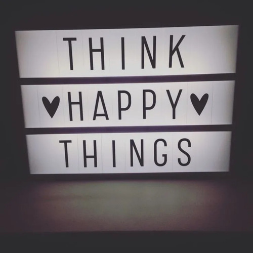 Letreiro Quadro Led Light Box Cinema A4 Com 96 Letras Numero
