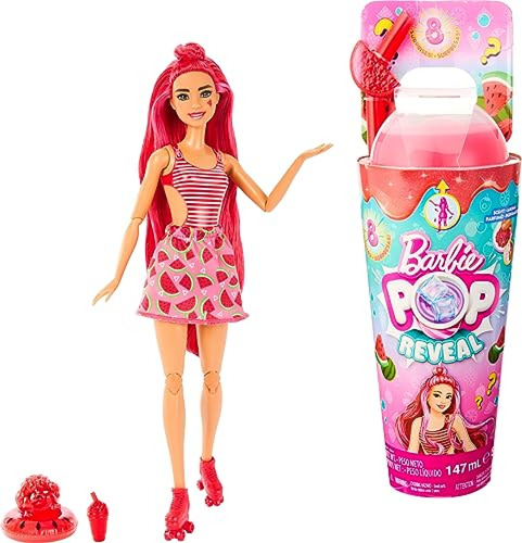 Barbie Muñeca  Pop Reveal Fruit Series, Tema Watermelon Crus