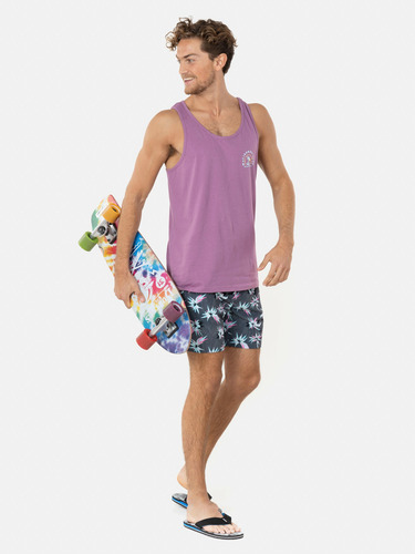 Traje De Baño Maui Hawaiian Dark 5t1742 Multicolor Hombre