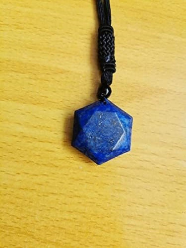 Collar Estrella Hexagonal Cuarzo Lapislázuli Amuleto Joyería