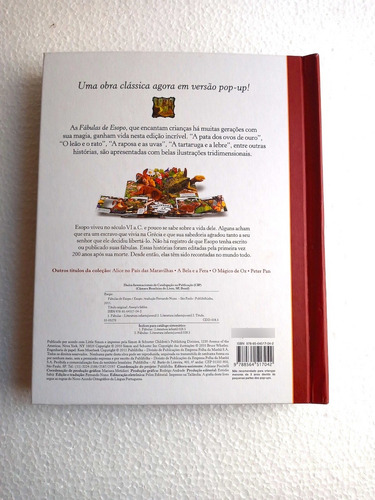 Livro Fabulas De Esopo - Pop-up - Imagens 3d Em Papel (Usado)